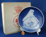 Bing And Grondahl Mother's Day Plate 1974 Mother Bear And Cub