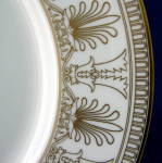 Click to view larger image of Wedgwood Lunch Plate Beresford Gold Elegant Gold And White (Image2)