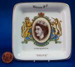 Click here to enlarge image and see more about item 10059: Butter Pat Queen Elizabeth II Coronation 1953 Victoria BC