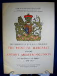 Click here to enlarge image and see more about item 10081: Princess Margaret Wedding Programme Program 1960 Snowdon