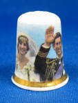 Wedding Clothes Charles And Diana Royal Wedding Thimble Porcelain 