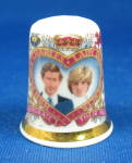 Click to view larger image of Royal Wedding 1981 Charles And Diana Thimble Bone China (Image1)