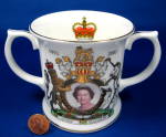 Loving Cup Queen Elizabeth Golden Jubilee 2002 England 2 Handles Mug