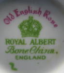 Click to view larger image of Royal Albert Old English Rose Creamer and Sugar Basin England (Image6)