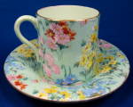 Click to view larger image of Shelley England Melody Chintz Mocha Cup And Saucer (Image2)