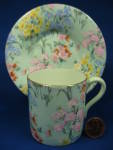 Click to view larger image of Shelley England Melody Chintz Mocha Cup And Saucer (Image6)