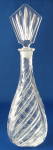 Lead Crystal Mid Century Decanter With Stopper Irish Crystal 1950s
