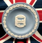 Wedgwood Round Dish Blue Jasper Romans Baths Bath England