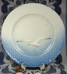 Bing And Grondahl Seagull Dinner Plate Bird Porcelain Blue
