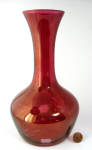 Click here to enlarge image and see more about item 10220: Vintage Vase Red Ruby Flash Cut Decanter Czechoslovakia