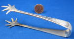 Click to view larger image of Feathered Claw End English Fancy Sugar Tongs Sugar Nips (Image2)