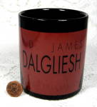 Click to view larger image of Mug PBS Dalgleish PD James Character Kilncraft England Red And Black (Image2)