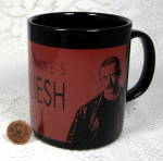 Click to view larger image of Mug PBS Dalgleish PD James Character Kilncraft England Red And Black (Image3)