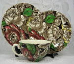Click to view larger image of Myott Bermuda Chintz Cupa And Saucer With Matching Plate 1930s (Image3)