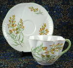 Click to view larger image of Shelley Golden Broom Dainty Cup and Saucer 1964 To 1966 (Image1)