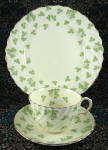 Click to view larger image of Shamrocks Cup And Saucer With Plate Aynsley England 1939-1959 (Image4)