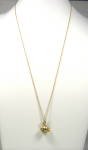 Click to view larger image of Necklace Solid 14kt Gold Mushroom Pendant With 14kt Chain 5.3 Grams (Image3)