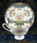 Shelley Gainsborough Sheraton Cup And Saucer Blue Gainsborough