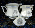 Courtship Of Miles Standish Cream And Sugar Sterling USA Antique