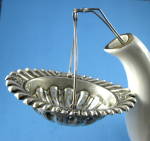Sterling Silver Gorham Teapot Spout Tea Strainer Basket Ornate 1890s