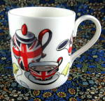 Union Jack Teaset Mug English Bone China Stylized Design British Flags