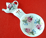 Tea Bag Caddy Scoop Rose Bluebell Teapot Top Bone China