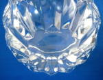 Click to view larger image of Signed Kosta Bowl Crystal Leaf Pattern Clear 3 Inches (Image3)