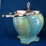 Click here to enlarge image and see more about item 1324a: Biscuit Jar Royal Winton Grimwades Art Deco Luster