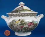 Friendly Village Sugar Bowl With Lid Johnson Brothers 1950s