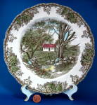 Friendly Village Luncheon Plate Johnson Brothers Stone