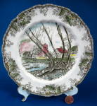 Friendly Village Salad Plate Johnson Brothers Willow 1950s England