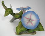 Hanae Mori Signed Imperial Morning Glory Porcelain