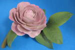 Click to view larger image of Hanae Mori Signed Majestic Camellia Porcelain Flower (Image1)