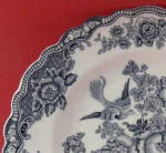 Click to view larger image of  Grey Transferware Plate Bristol Crown Ducal Dinner (Image3)
