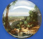 Click here to enlarge image and see more about item 1576ba: English Pot Lid Crossing the Brook Turner James Kent