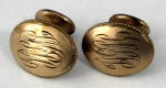 Gold Filled Antique Cufflinks Pair Beaded Mono WGM