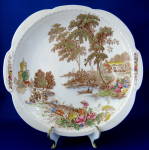 Lugged Cake Plate Color Brown Transfer Ferry Swinnerton