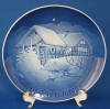Click to view larger image of Plate Bing and Grondahl 1975 Christmas Water Mill MIB (Image2)