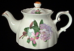 Click here to enlarge image and see more about item 2031da: Teapot Pink And Mauve Rhododendron Royal Patrician
