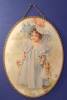 Click here to enlarge image and see more about item 2099: Flue Cover Girl Teddy Bear Oval