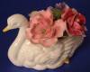 Click here to enlarge image and see more about item 2150: Swan Flower Bone China Paperweight Posy