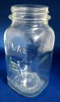 Hazel Atlas Mason Glass Quart Canning Jar Square Vintage