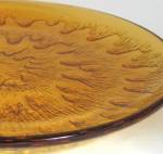 Click to view larger image of Amber Sunburst Snack Sets 4 Indiana Glass Sunburst 4 Plates 4 Cups (Image3)