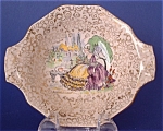 Art Deco Candy Dish Crinoline Lady Chintz