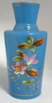 Vase Bristol Glass Victorian Hand Painted English
