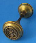 Door Knob Set Repousse Floral Antique Aromas Sargent Co