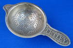 Tetley Tea Strainer Antique Embossed Tea Leaf Design