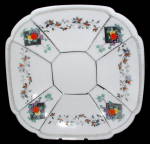 Shelley England Saucer Fruit Diamonds Art Deco Queen Anne Shape