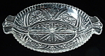 Relish Dish Glass Anchor Hocking Stars Bars Two Part