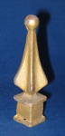 Click to view larger image of Cast Iron Fence Finial Gold USA Made Spire Shape (Image1)
